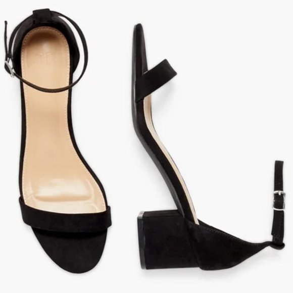 JustFab Shoes - Noura Black Heeled Sandal Size 11